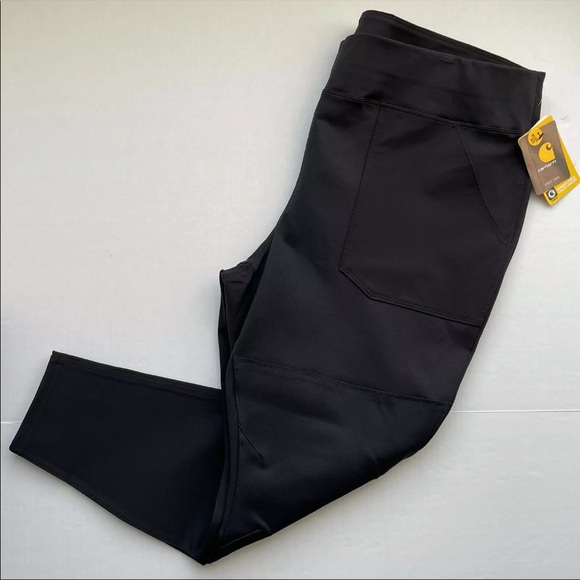 Carhartt Force Fitted Utility Midweight Leggings Knit Pants Black Sz 2X 20W/22W - Picture 4 of 7